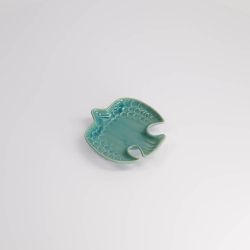 Swallow Bird Mini Plate 12x11x3cmh Sea Green