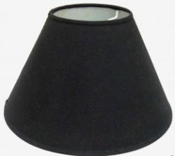 LAMPS - LAMPSHADES COTTON 40cm SMOOTH BLACK