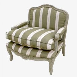FURNITURE - CHAIRS ARMCHAIRS SOFAS LOW WIDE BEIGE FRENCH ARMCHAIR