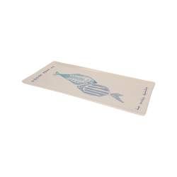 INSALATIERA OVAL IN CERAMICA PESCI