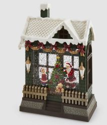 ДЕКОРАЦИЯ МАЛКА КЪЩИЧКА LED МУЗИКА+ФИЛМ+LED