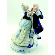Blue and white porcelain couple