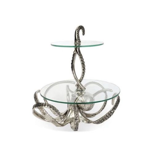 Octopus Cake Stand  silver