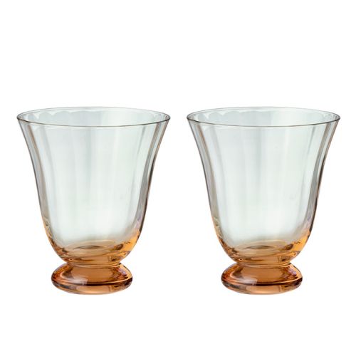 Water Glass Peach - Set 2ps