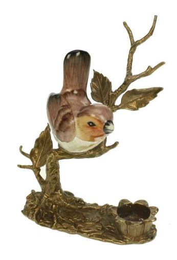 Tealight holder Bird on branch