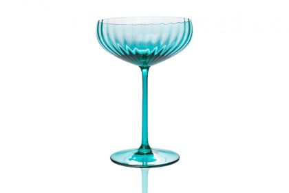 LYON CHAMPAGNE SAUCER -  TURQUOISE