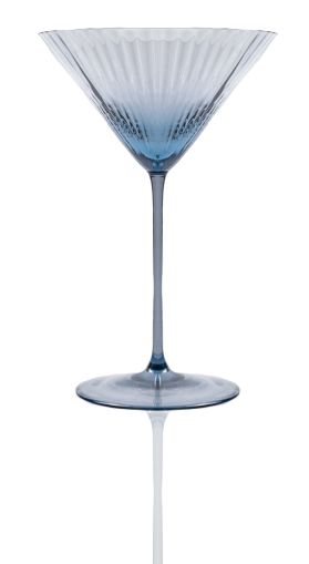 Lyon Martini glass - Blue smoke