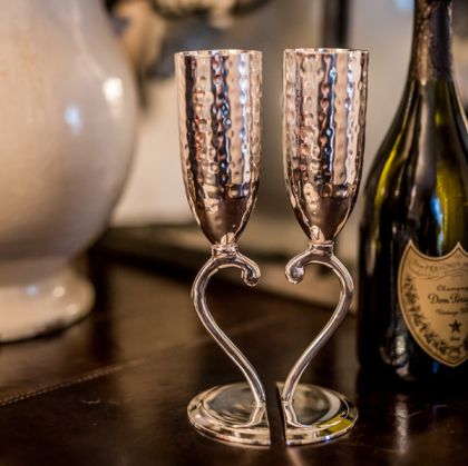 Heart Lovers Champagne Flute Cups