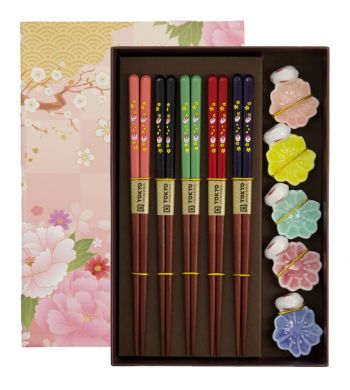 Chopstick Giftset/10 Rabbit Sakura