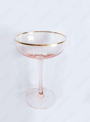 Gold Rim Cocktail Glasses