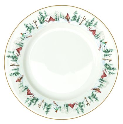 Set 6-ps.Porcelain dinner plate Ø 26,5 cm. CHALET 