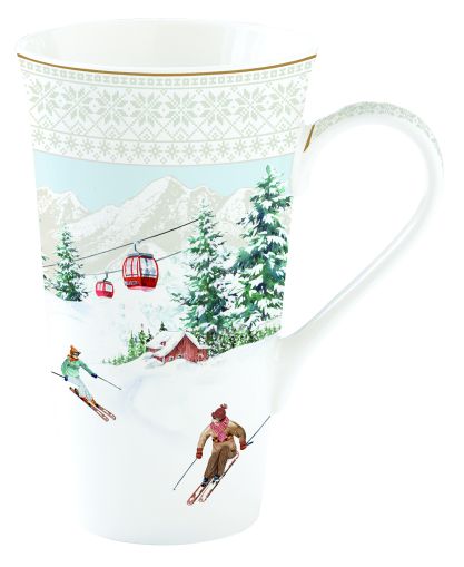 High quality Fine China mug 600 ml in color box CHALET