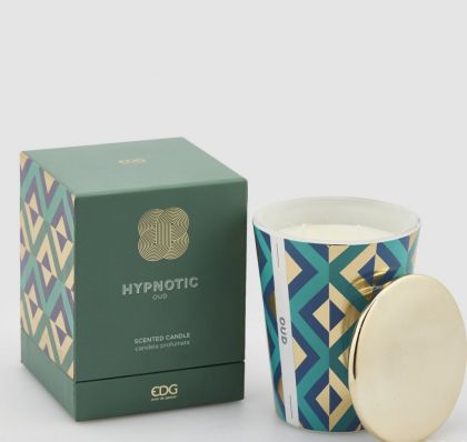 HYPNOTIC CANDLE W/LID H12  VARIATION OUD