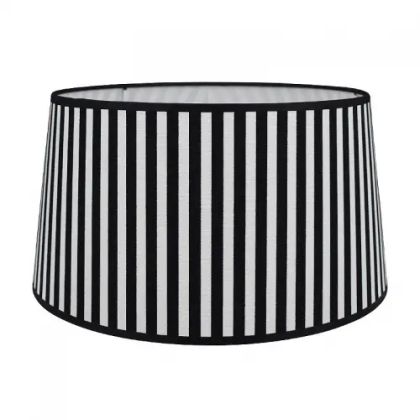 lampshade black/white small - 35/30/18 cm Halfhoog