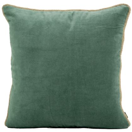 CUSHION COVER VELVET - NEW DELHI CELADON