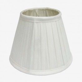 LAMPSHADES SILK 40cm WH SILK LAMPSH