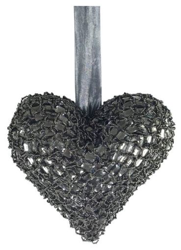 Decorative fashion heart gray