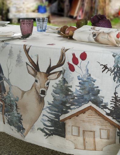 TABLECLOTH 220X220 CM LINEN 