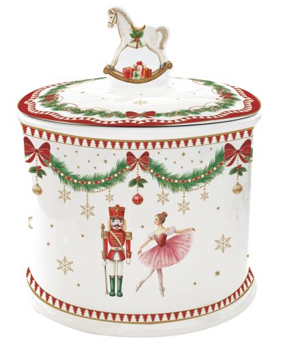 Porcelain cookie jar  MAGIE DE NOEL