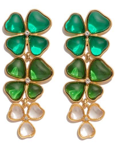 CLOVER LEAF CLIP EARRING