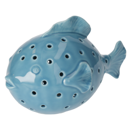 CERAMIC CANDLE HOLDER FISH