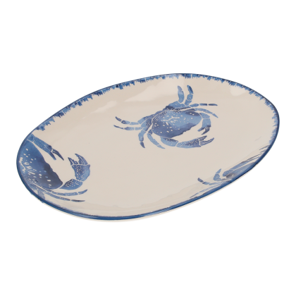 CERAMIC BOWL BLUE CRAB 