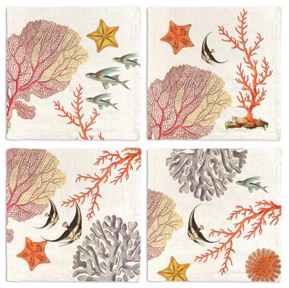 Set Of 4 Napkins «Coral Bay»