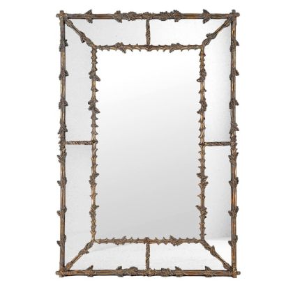Large Oak Leaves Gilt Mirror