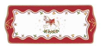 Porcelain serving platter 35x15 cm in color box