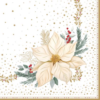 САЛФЕТКИ ЗА МАСА - WHITE ELEGANCE