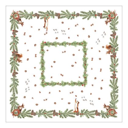 TABLECLOTH 110X110 CM LINEN