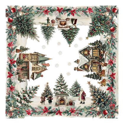 TABLECLOTH 110X110 CM LINEN