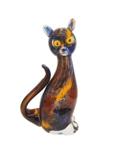 MULTICOLOR GLASS CAT