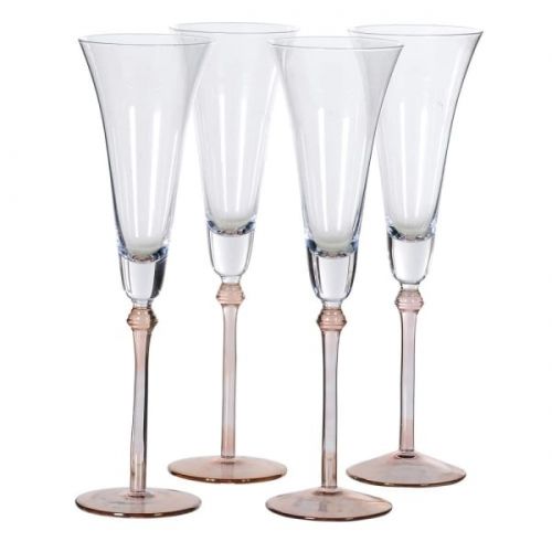 Rose Tint Base Champagne Flutes