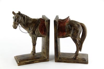 HORSE SHAPED BOOKENDS