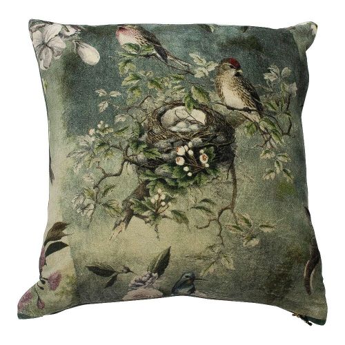 Cushion velvet charming bird's nest