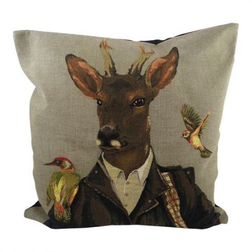 Gobelin cushion hunter deer 45x45cm