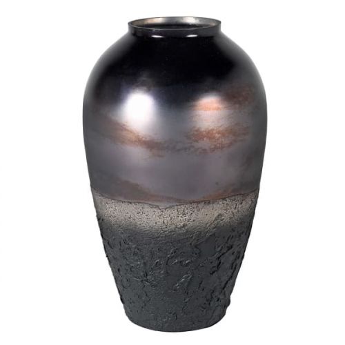 Charred Ash Glass Vase