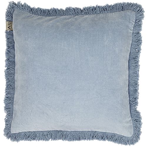 FRINGED CUSHION COVER - ICE