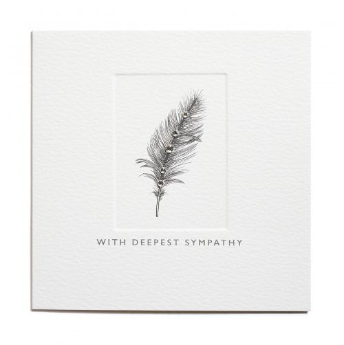 ПОЗДРАВИТЕЛНА КАРТИЧКА -  WITH DEEPEST SYMPATHY