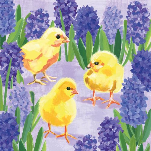 САЛФЕТКИ ЗА МАСА -  Chicks in Hyacinth 33x33