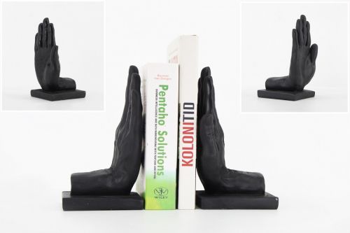 BLACK  HANDS BOOKEND