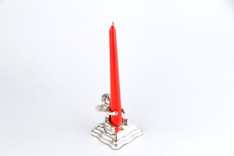 CANDLESTICK WITH SMALL ANGEL AND CANDLE