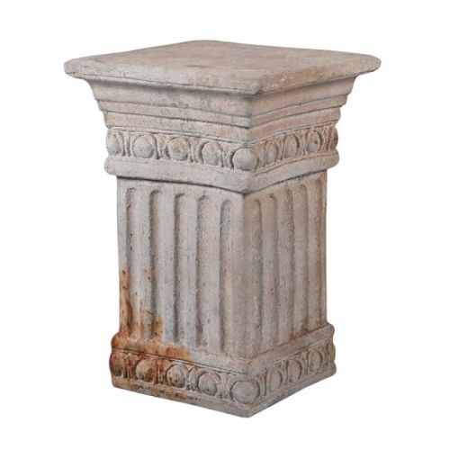 Distressed Square Pedestal