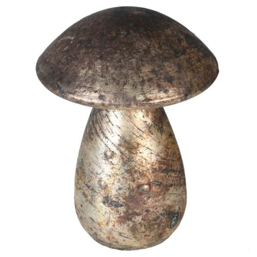 Large Aged Copper Mushroom