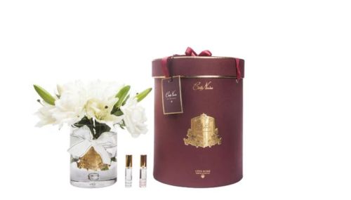 LUXURY GRAND BOUQUET - GOLD BADGE - CHAMPAGNE - BURGUNDY BOX