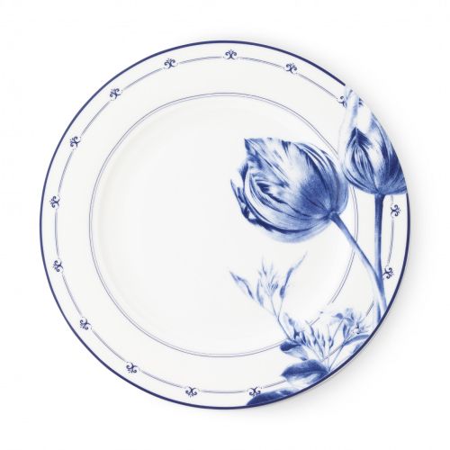 Dinner plate Tulip with ornaments