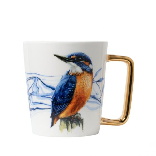 Mug Kingfisher gold