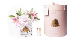LUXURY LILIES & ROSES - PINK - GOLD BADGE - PINK BOX 