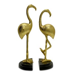 Pair of Flamingo Book Ends